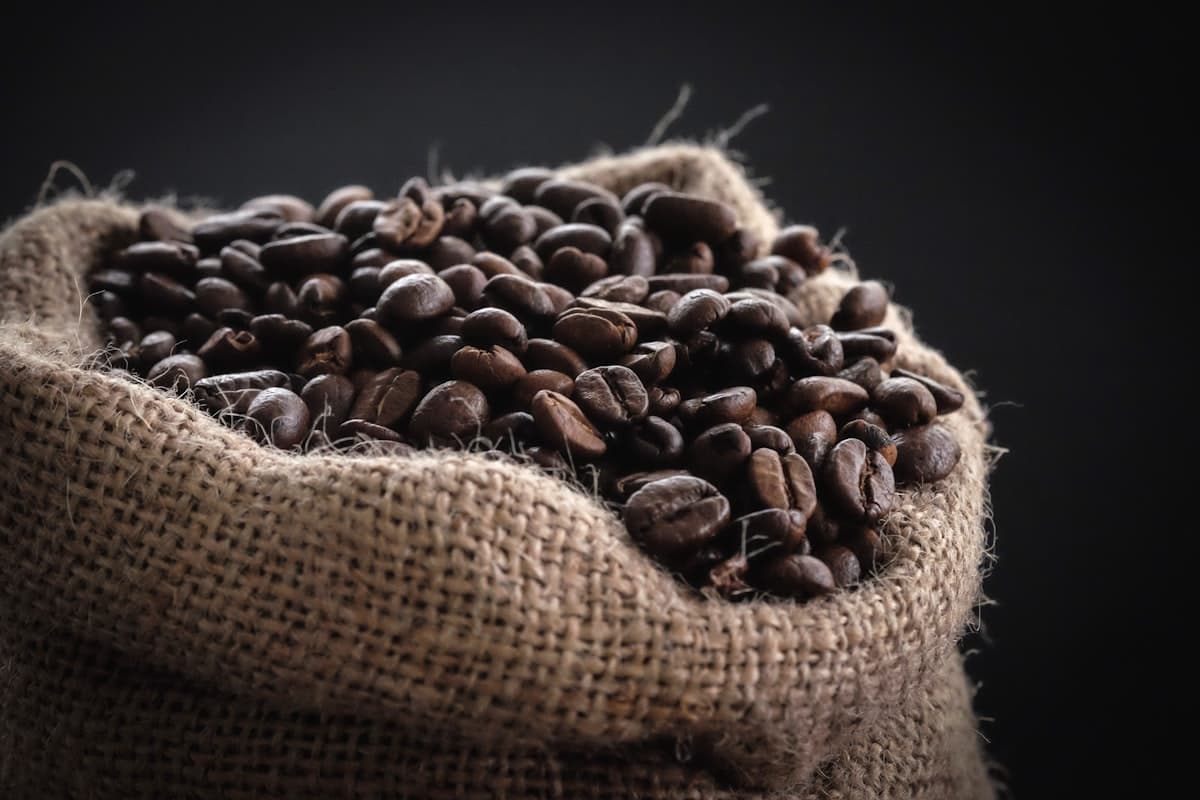 Coffee preparation tools arranged on a counter